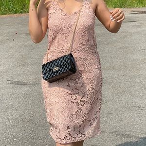 H&M cut work straight dress